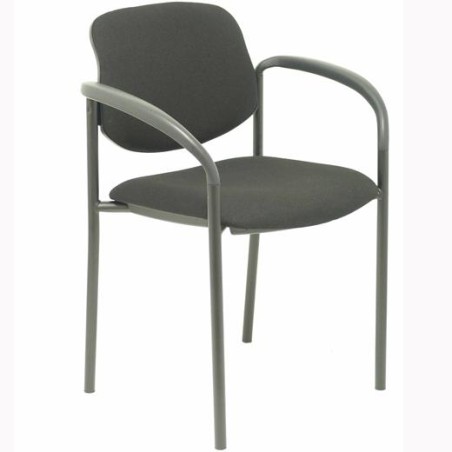 PIQUERAS Y CRESPO SILLA FIJA STYL B/FIJOS CHASIS NEGRO TEJIDO BALI NEGRO