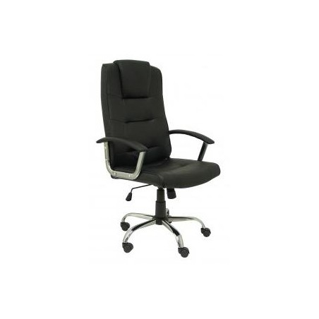 PIQUERAS Y CRESPO SILLÓN DE DIRECCIÓN GUADALIMAR GIRATORIO BRAZOS FIJOS REGULABLE BASCULANTE NEGRO