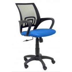 PIQUERAS Y CRESPO SILLA OPERATIVA VIANOS B/FIJOS RESPALDO MALLA ASIENTO BALI AZUL