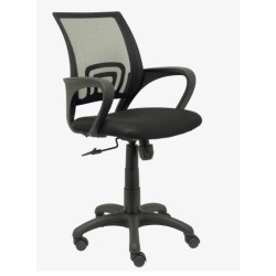 PIQUERAS Y CRESPO SILLA OPERATIVA VIANOS B/FIJOS RESPALDO DE MALLA NEGRO ASIENTO BALI NEGRO