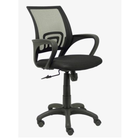 PIQUERAS Y CRESPO SILLA OPERATIVA VIANOS B/FIJOS RESPALDO DE MALLA NEGRO ASIENTO BALI NEGRO