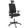 PIQUERAS Y CRESPO SILLA ERGONÓMICA I-LINE C/CABECERO B/REGULABLES TEJIDO ARÁN NEGRO