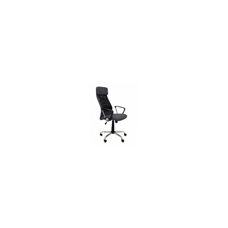 PIQUERAS Y CRESPO SILLA BASCULANTE B/FIJOS RESPALDO DE MALLA ASIENTO NEGRO