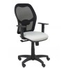 PIQUERAS Y CRESPO SILLA ALOCÉN B/REGULABLES RESPALDO DE MALLA NEGRO ASIENTO BALI GRIS CLARO