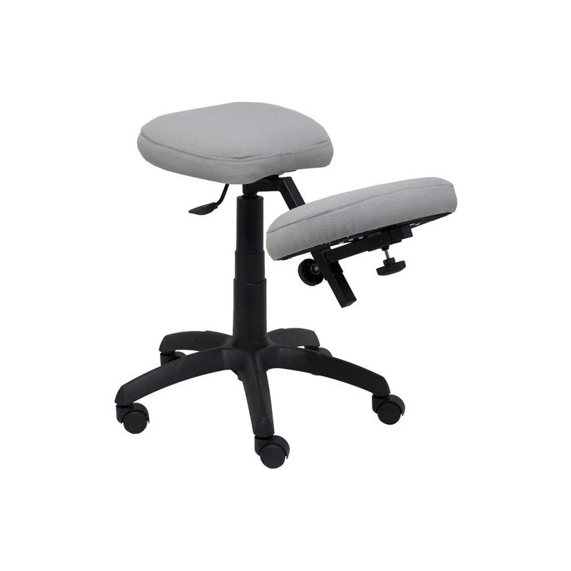 PIQUERAS Y CRESPO TABURETE LIETOR REGULABLE GIRATORIO BALI GRIS CLARO