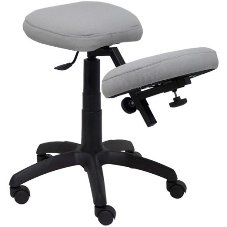 PIQUERAS Y CRESPO TABURETE LIETOR REGULABLE GIRATORIO BALI GRIS CLARO