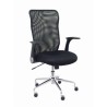 PIQUERAS Y CRESPO SILLA MINAYA GIRATORIA MECANISMO BASCULANTE B/REGULABLES RESPALDO MALLA NEGRO ASIENTO 3D NEGRO