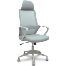 PIQUERAS Y CRESPO SILLA PRO534 GRIS RESPALDO MALLA GRIS ASIENTO TELA GRIS BASE PIRAMIDAL GRIS RUEDAS NAILON