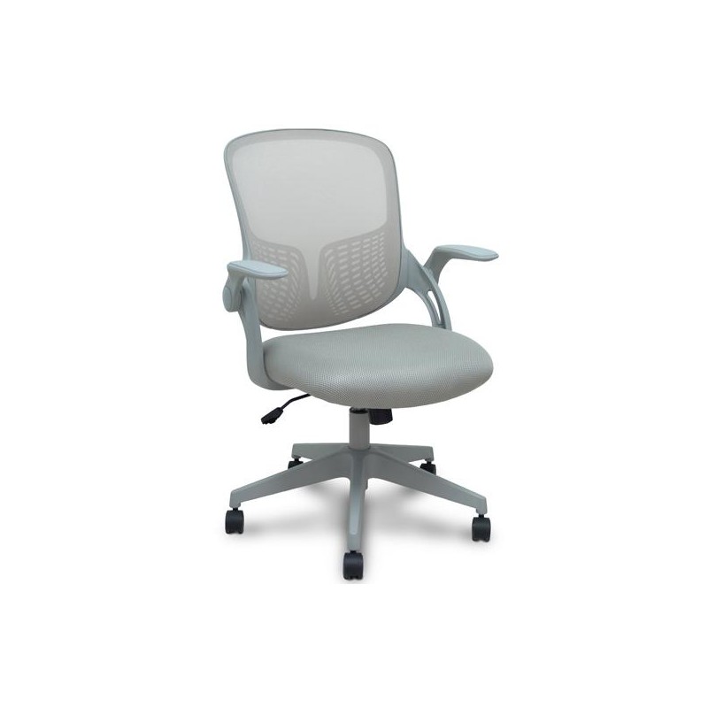 PIQUERAS Y CRESPO SILLA OPTI544 GRIS RESPALDO MALLA GRIS ASIENTO 3D GRIS