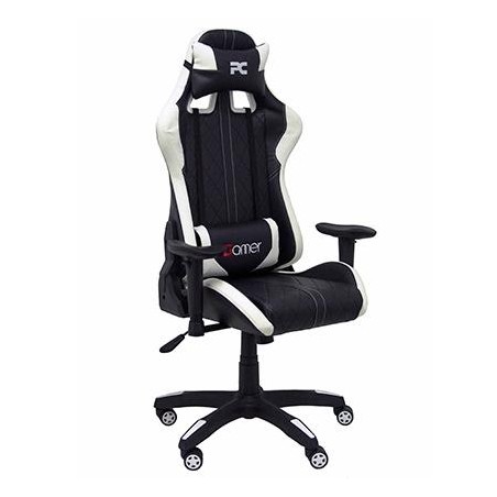 PIQUERAS Y CRESPO SILLA GAMING PARAISO BASCULANTE GIRATORIA REGULABLE EN ALTURA NEGRO Y BLANCO