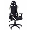 PIQUERAS Y CRESPO SILLA GAMING PARAISO BASCULANTE GIRATORIA REGULABLE EN ALTURA NEGRO Y BLANCO
