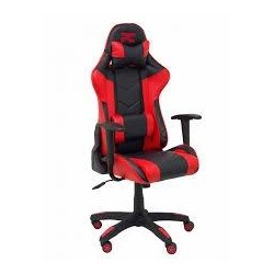 PIQUERAS Y CRESPO SILLA GAMING ATALAYA BASCULANTE GIRATORIA REGULABLE EN ALTURA NEGRO Y ROJO