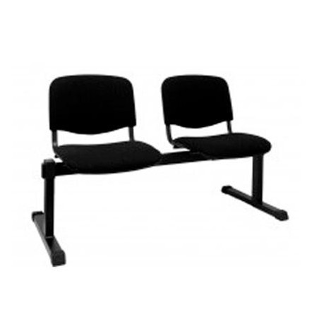 PIQUERAS Y CRESPO BANCADA ISO 2 PLAZAS TAPIZADO ARAN NEGRO