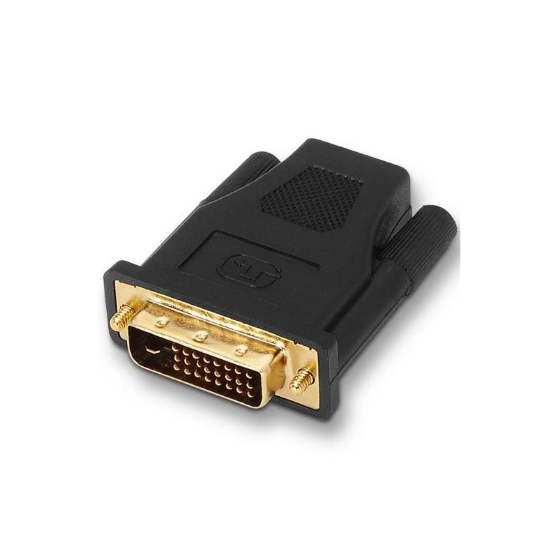 AISENS ADAPTADOR DVI A HDMI, DVI 24+1/M - HDMI A/H ORO NEGRO