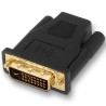 AISENS ADAPTADOR DVI A HDMI, DVI 24+1/M - HDMI A/H ORO NEGRO