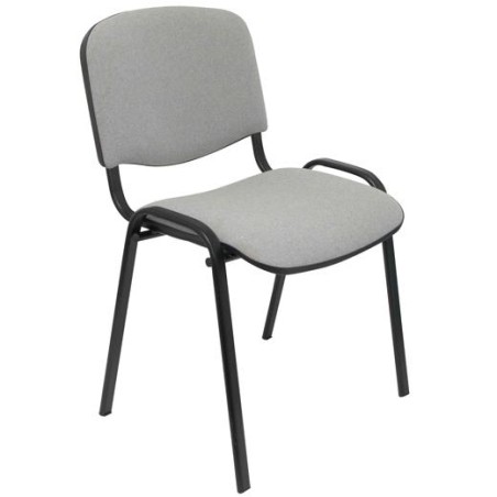 PIQUERAS Y CRESPO PACK DE 2 SILLAS FIJAS APILABLES ISO TAPIZADA ARAN GRIS