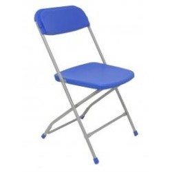 PIQUERAS Y CRESPO PACK DE 5 SILLAS PLEGABLE ALUMINIO Y PP SIN BRAZOS AZUL