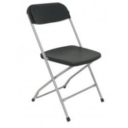 PIQUERAS Y CRESPO PACK DE 5 SILLAS PLEGABLE ALUMINIO Y PP SIN BRAZOS NEGRO