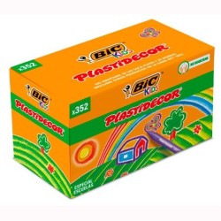 PLASTIDECOR CERAS KIDS ESPECIAL ESCUELAS 16 COLORES SURTIDOS CAJA 352 UD