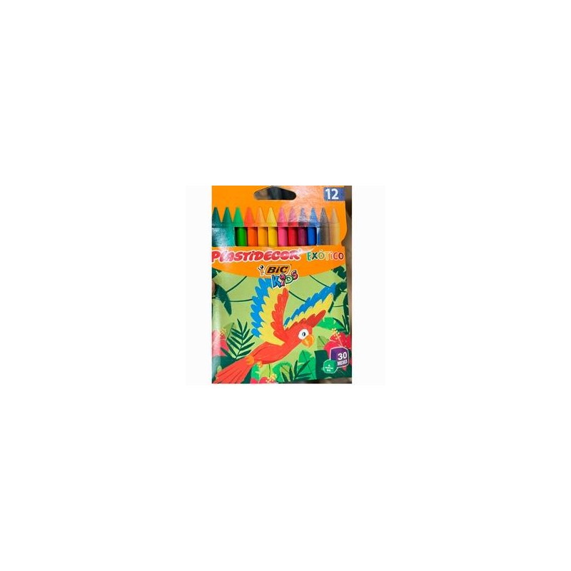 PLASTIDECOR CERAS EXOTIC COLORES SURTIDOS ESTUCHE 12 UD