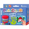 PLAYCOLOR PACK 6 BOTES PINTURA DE DEDOS 40ML FINGER PAINT BASIC C/SURTIDOS
