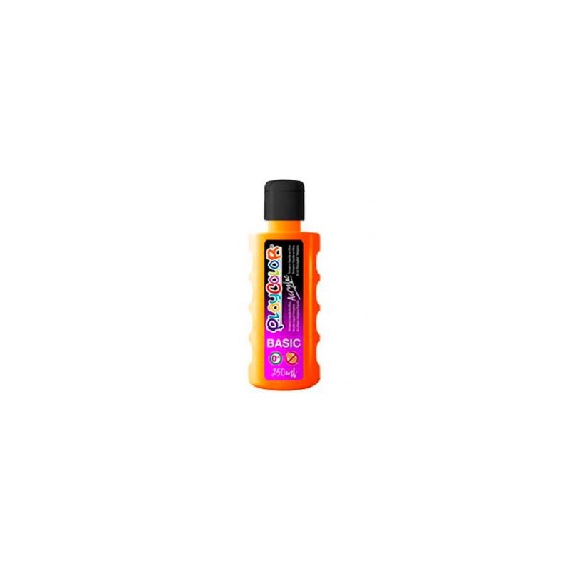 PLAYCOLOR PINTURA ACRYLIC BASIC BOTELLA 250ML NARANJA