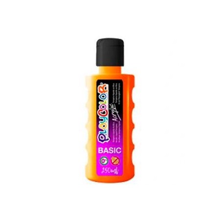 PLAYCOLOR PINTURA ACRYLIC BASIC BOTELLA 250ML NARANJA
