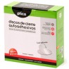 PLICO DISCOS DE CIERRE TEXTIL AUTOADHESIVO Ø20MM -CAJA 400 DISCOS- BLANCO