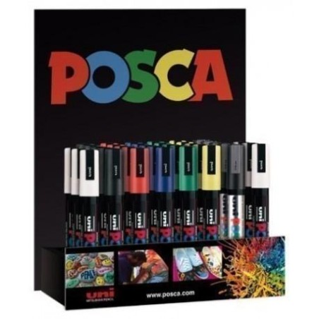 POSCA EXPOSITOR MARCADOR PC-5M/3D SURTIDO -36U-