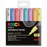 POSCA ESTUCHE BASIC PC-1M/8C NO PERMANENTE PUNTA FINA 0.9MM-1.3MM C/SURTIDOS PASTEL -8U-