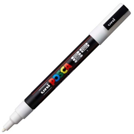 POSCA MARCADOR PC-3M PUNTA CÓNICA 0,9 - 1,3 MM BLANCO