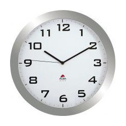 ARCHIVO 2000 RELOJ DE PARED ANALÓGICO GRIS CON LENTE CRISTAL 55X380MM
