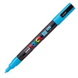 POSCA MARCADOR PC-3M PUNTA CÓNICA 0,9 - 1,3 MM AZUL CLARO