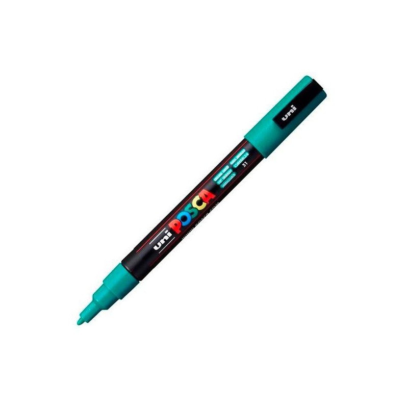 POSCA MARCADOR PC-3M PUNTA CÓNICA 0,9 - 1,3 MM VERDE ESMERALDA