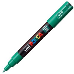 POSCA MARCADOR PC-1M NO PERMANENTE PUNTA FINA 0.7-1MM VERDE