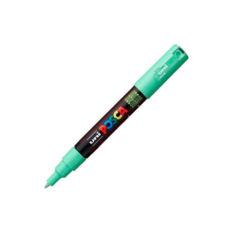 POSCA MARCADOR PC-1M NO PERMANENTE PUNTA FINA 0.7-1MM VERDE CLARO