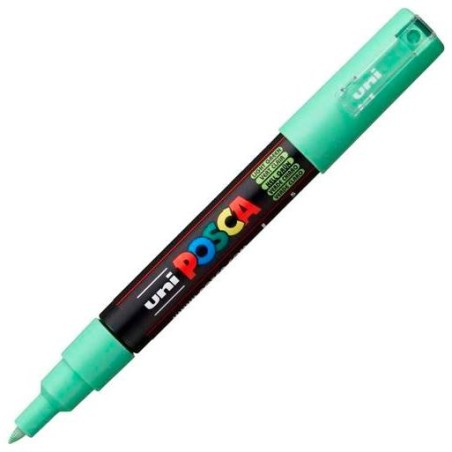 POSCA MARCADOR PC-1M NO PERMANENTE PUNTA FINA 0.7-1MM VERDE CLARO