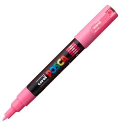 POSCA MARCADOR PC-1M NO PERMANENTE PUNTA FINA 0.7-1MM ROSA