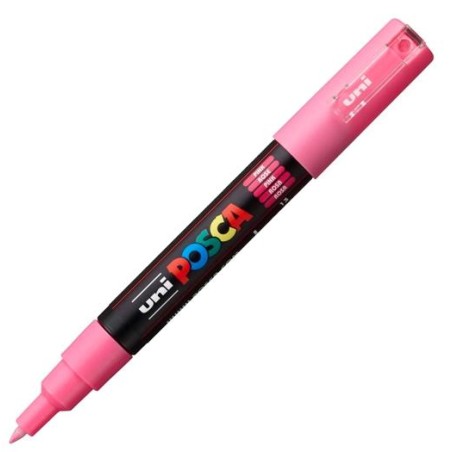 POSCA MARCADOR PC-1M NO PERMANENTE PUNTA FINA 0.7-1MM ROSA