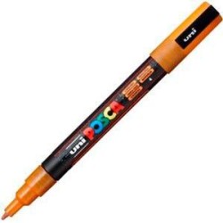 POSCA MARCADOR PC-3ML PUNTA CÓNICA 0,9 - 1,3 MM NARANJA PURPURINA