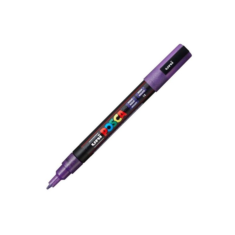 POSCA MARCADOR PC-3ML PUNTA CÓNICA 0,9 - 1,3 MM VIOLETA PURPURINA