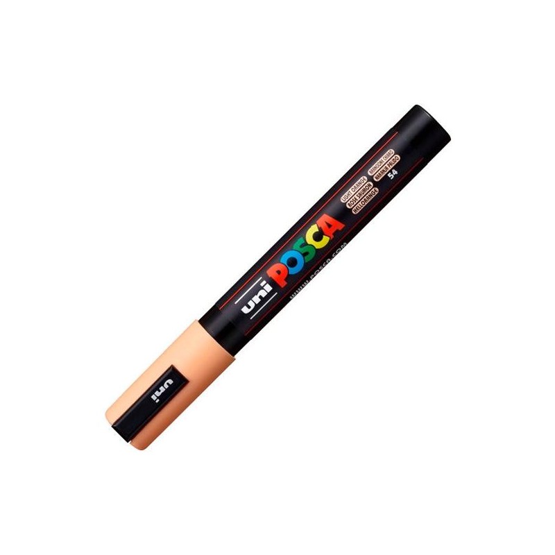 POSCA MARCADOR PC-5M NO PERMANENTE PUNTA FORMA DE BALA 1,8 - 2,5 MM NARANJA CLARO