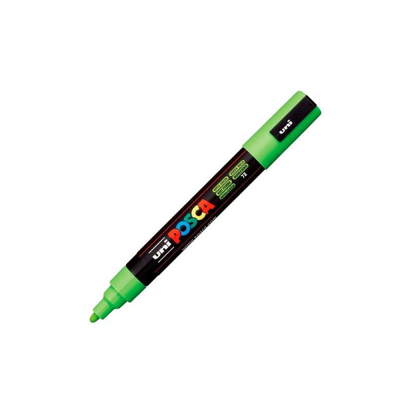 POSCA MARCADOR PC-5M NO PERMANENTE PUNTA FORMA DE BALA 1,8 - 2,5 MM VERDE MANZANA