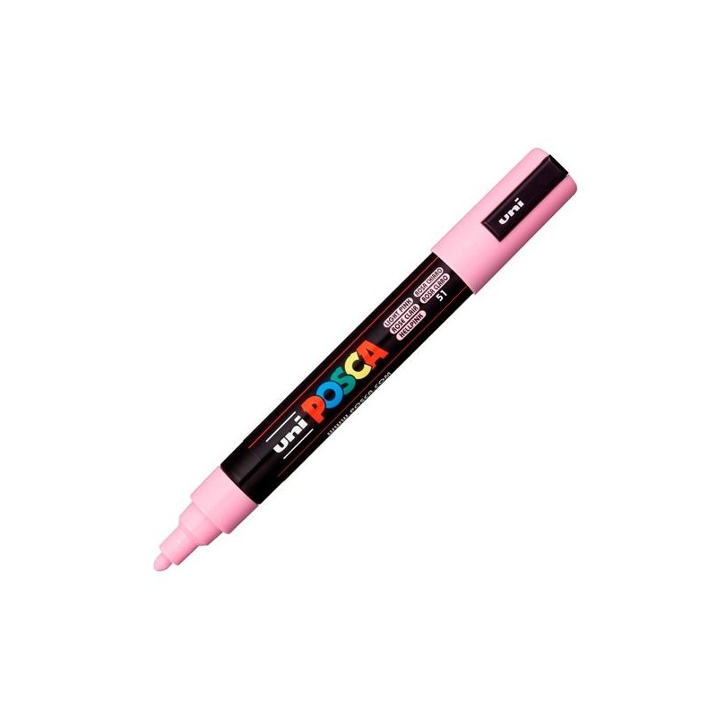 POSCA MARCADOR PC-5M NO PERMANENTE PUNTA FORMA DE BALA 1,8 - 2,5 MM ROSA CLARO