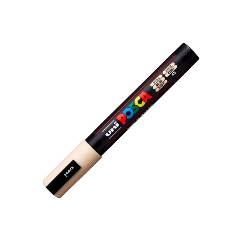 POSCA MARCADOR PC-5M NO PERMANENTE PUNTA FORMA DE BALA 1,8 - 2,5 MM BEIGE