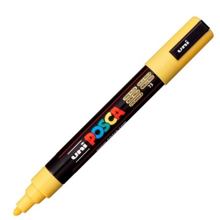 POSCA MARCADOR PC-5M NO PERMANENTE PUNTA FORMA DE BALA 1,8 - 2,5 MM AMARILLO PAJIZO
