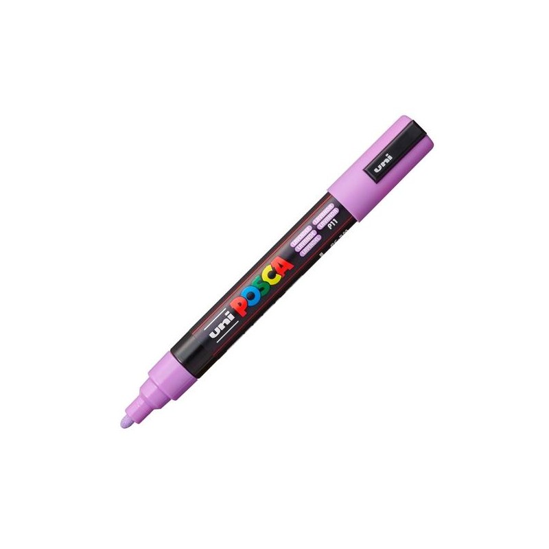 POSCA MARCADOR PC-5M NO PERMANENTE PUNTA FORMA DE BALA 1,8 - 2,5 MM LAVANDA