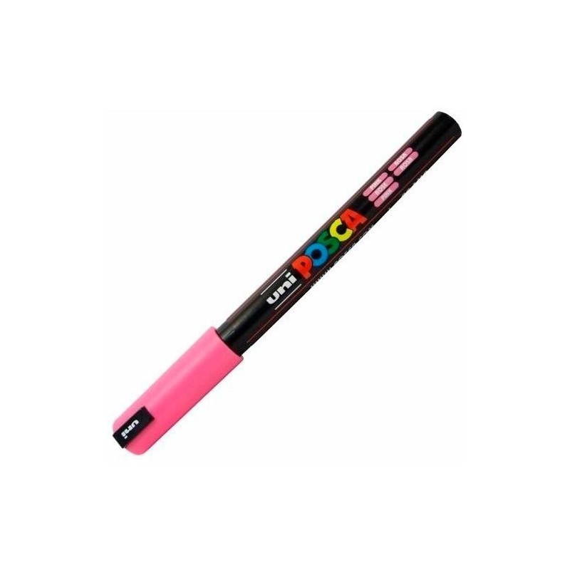 POSCA MARCADOR PC-1MR NO PERMANENTE PUNTA EXTRAFINA 0.7MM ROSA