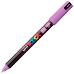 POSCA MARCADOR PC-1MR NO PERMANENTE PUNTA EXTRAFINA 0.7MM LAVANDA