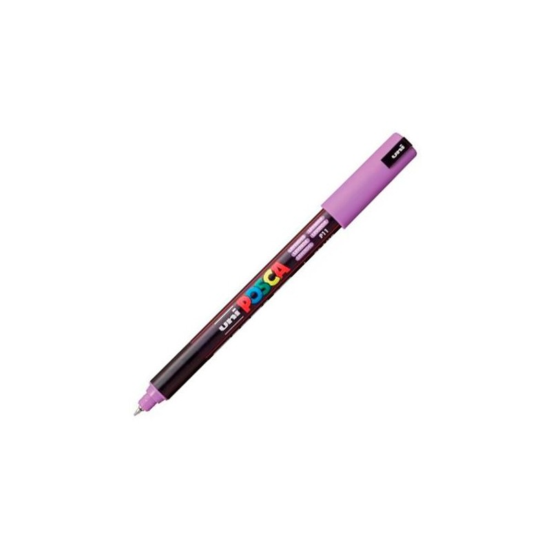 POSCA MARCADOR PC-1MR NO PERMANENTE PUNTA EXTRAFINA 0.7MM LAVANDA